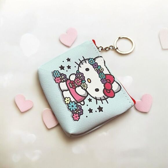 Hello Kitty Flower Coin Purse Keychain - Picture 2 of 2